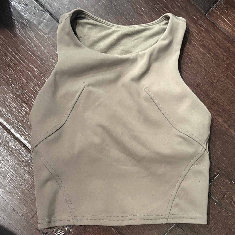 Women's army green Sleeveless Top